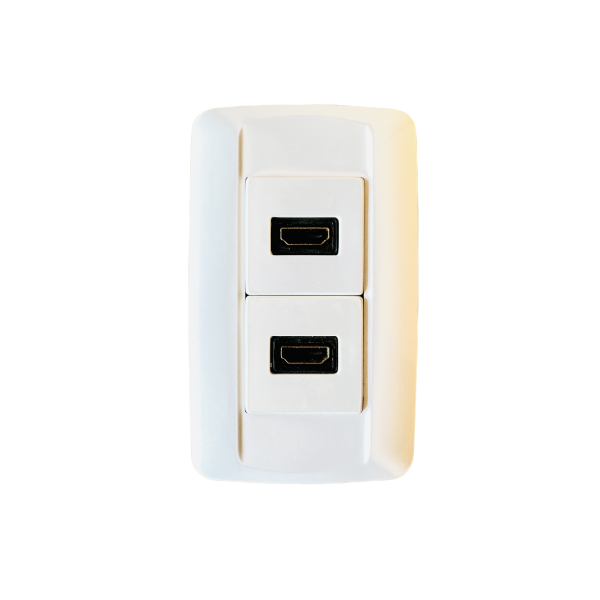 HDMI Wall Plate 2 Section