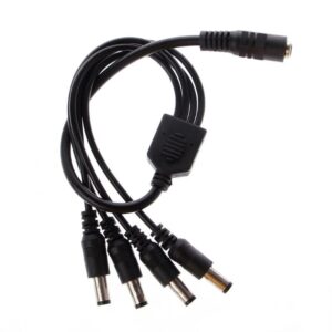 DC 4 Ways Power Splitter - 1 Female To 4 Male